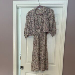 Vintage Floral Women's Dress